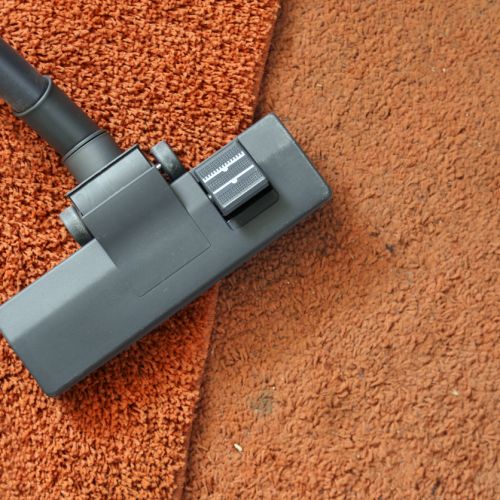 Vacuuming carpets